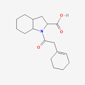 1-[2-(Cyclohexen-1-yl)acetyl]-2,3,3a,4,5,6,7,7a-octahydroindole-2-carboxylic acid