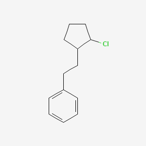 molecular formula C13H17Cl B7570486 2-(2-Chlorocyclopentyl)ethylbenzene 