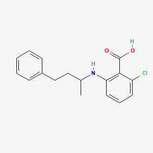 molecular formula C17H18ClNO2 B7570525 2-Chloro-6-(4-phenylbutan-2-ylamino)benzoic acid 
