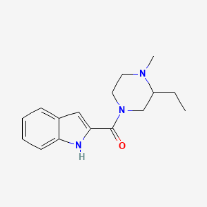 molecular formula C16H21N3O B7570630 (3-ethyl-4-methylpiperazin-1-yl)-(1H-indol-2-yl)methanone 