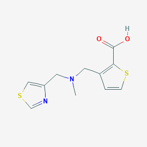 3-[[Methyl(1,3-thiazol-4-ylmethyl)amino]methyl]thiophene-2-carboxylic acid