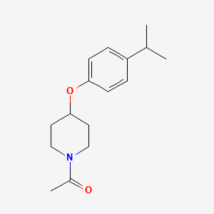 molecular formula C16H23NO2 B7570786 1-[4-(4-Propan-2-ylphenoxy)piperidin-1-yl]ethanone 