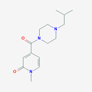 1-Methyl-4-[4-(2-methylpropyl)piperazine-1-carbonyl]pyridin-2-one