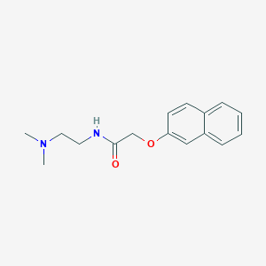 molecular formula C16H20N2O2 B7570800 N-[2-(dimethylamino)ethyl]-2-naphthalen-2-yloxyacetamide 