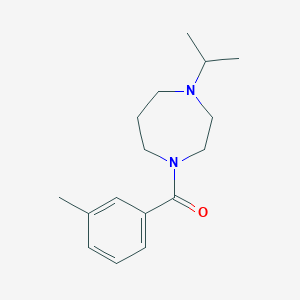 molecular formula C16H24N2O B7570808 (3-Methylphenyl)-(4-propan-2-yl-1,4-diazepan-1-yl)methanone 