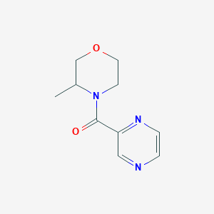 molecular formula C10H13N3O2 B7570901 (3-Methylmorpholin-4-yl)-pyrazin-2-ylmethanone 