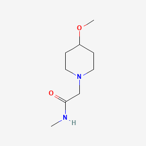 molecular formula C9H18N2O2 B7570936 2-(4-methoxypiperidin-1-yl)-N-methylacetamide 