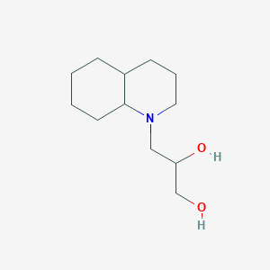 molecular formula C12H23NO2 B7570961 3-(3,4,4a,5,6,7,8,8a-octahydro-2H-quinolin-1-yl)propane-1,2-diol 