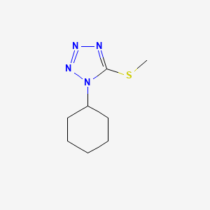 molecular formula C8H14N4S B7571022 1-Cyclohexyl-5-methylsulfanyltetrazole 