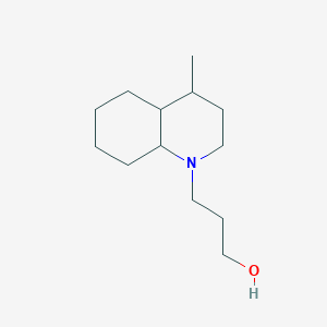 molecular formula C13H25NO B7571108 3-(4-methyl-3,4,4a,5,6,7,8,8a-octahydro-2H-quinolin-1-yl)propan-1-ol 