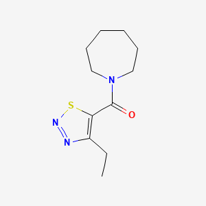 molecular formula C11H17N3OS B7571198 Azepan-1-yl-(4-ethylthiadiazol-5-yl)methanone 