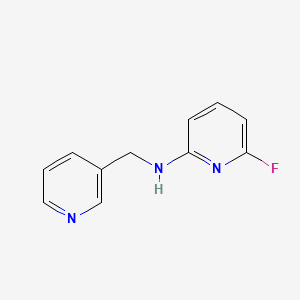 molecular formula C11H10FN3 B7571208 6-fluoro-N-(pyridin-3-ylmethyl)pyridin-2-amine 