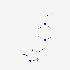 molecular formula C11H19N3O B7571288 5-[(4-Ethylpiperazin-1-yl)methyl]-3-methyl-1,2-oxazole 