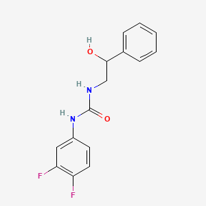molecular formula C15H14F2N2O2 B7571314 1-(3,4-Difluorophenyl)-3-(2-hydroxy-2-phenylethyl)urea 