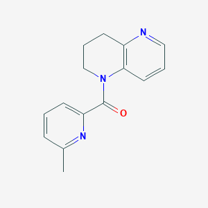 molecular formula C15H15N3O B7571347 3,4-dihydro-2H-1,5-naphthyridin-1-yl-(6-methylpyridin-2-yl)methanone 
