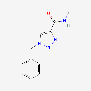 molecular formula C11H12N4O B7571407 1-benzyl-N-methyltriazole-4-carboxamide 