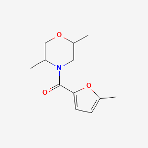 molecular formula C12H17NO3 B7571410 (2,5-Dimethylmorpholin-4-yl)-(5-methylfuran-2-yl)methanone 