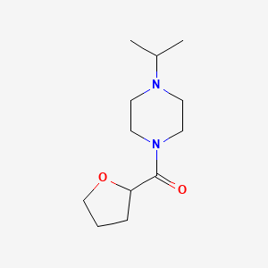 molecular formula C12H22N2O2 B7571413 Oxolan-2-yl-(4-propan-2-ylpiperazin-1-yl)methanone 