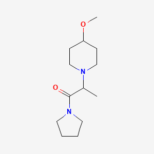 molecular formula C13H24N2O2 B7571460 2-(4-Methoxypiperidin-1-yl)-1-pyrrolidin-1-ylpropan-1-one 