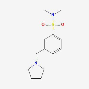 molecular formula C13H20N2O2S B7571502 N,N-dimethyl-3-(pyrrolidin-1-ylmethyl)benzenesulfonamide 