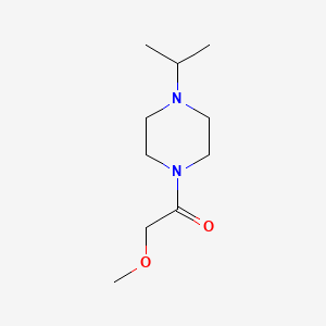 molecular formula C10H20N2O2 B7571543 2-Methoxy-1-(4-propan-2-ylpiperazin-1-yl)ethanone 