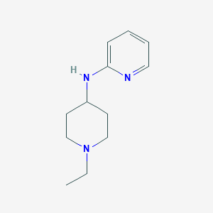 molecular formula C12H19N3 B7571634 N-(1-ethylpiperidin-4-yl)pyridin-2-amine 