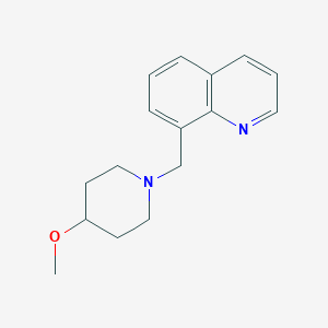 molecular formula C16H20N2O B7571726 8-[(4-Methoxypiperidin-1-yl)methyl]quinoline 