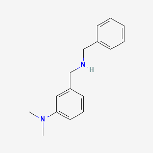 molecular formula C16H20N2 B7571735 3-((Benzylamino)methyl)-N,N-dimethylaniline 