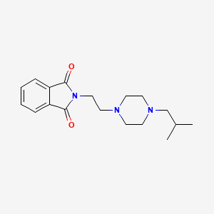 molecular formula C18H25N3O2 B7571744 2-[2-[4-(2-Methylpropyl)piperazin-1-yl]ethyl]isoindole-1,3-dione 