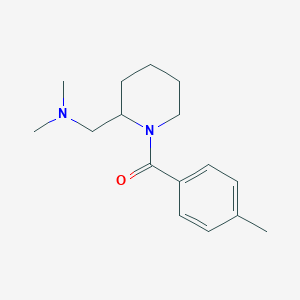 molecular formula C16H24N2O B7572264 [2-[(Dimethylamino)methyl]piperidin-1-yl]-(4-methylphenyl)methanone 