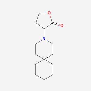 molecular formula C14H23NO2 B7572323 3-(3-Azaspiro[5.5]undecan-3-yl)oxolan-2-one 