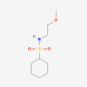 molecular formula C9H19NO3S B7572407 N-(2-methoxyethyl)cyclohexanesulfonamide 