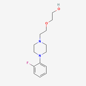 molecular formula C14H21FN2O2 B7572410 2-[2-[4-(2-Fluorophenyl)piperazin-1-yl]ethoxy]ethanol 
