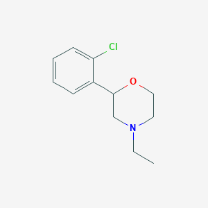 molecular formula C12H16ClNO B7572492 2-(2-Chlorophenyl)-4-ethylmorpholine 