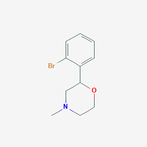 molecular formula C11H14BrNO B7572505 2-(2-Bromophenyl)-4-methylmorpholine 