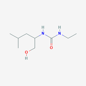 molecular formula C9H20N2O2 B7572581 1-Ethyl-3-(1-hydroxy-4-methylpentan-2-yl)urea 