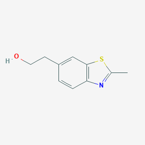 molecular formula C10H11NOS B075728 2-(2-Methyl-1,3-benzothiazol-6-yl)ethanol CAS No. 1439-72-1