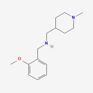 molecular formula C15H24N2O B7572934 N-[(2-methoxyphenyl)methyl]-1-(1-methylpiperidin-4-yl)methanamine 