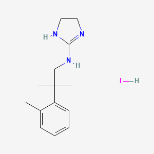 molecular formula C14H22IN3 B7572986 N-[2-methyl-2-(2-methylphenyl)propyl]-4,5-dihydro-1H-imidazol-2-amine;hydroiodide 