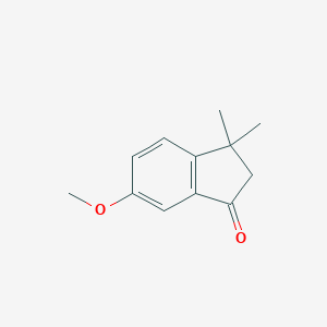 molecular formula C12H14O2 B075731 6-甲氧基-3,3-二甲基-2,3-二氢-1H-茚满-1-酮 CAS No. 1133-54-6