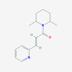 molecular formula C15H20N2O B7573285 (E)-1-(2,6-dimethylpiperidin-1-yl)-3-pyridin-2-ylprop-2-en-1-one 