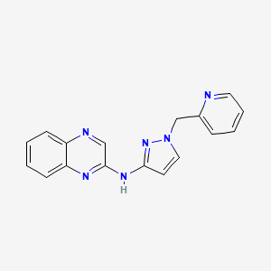 N-[1-(pyridin-2-ylmethyl)pyrazol-3-yl]quinoxalin-2-amine