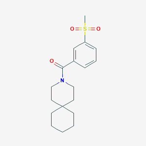 molecular formula C18H25NO3S B7573568 3-Azaspiro[5.5]undecan-3-yl-(3-methylsulfonylphenyl)methanone 