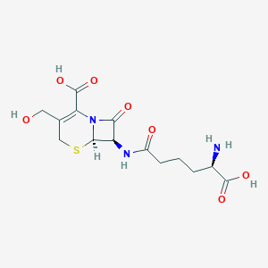 molecular formula C14H19N3O7S B075736 去乙酰头孢菌素C CAS No. 1476-46-6