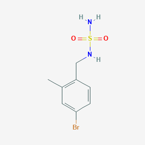 molecular formula C8H11BrN2O2S B7573600 4-Bromo-2-methyl-1-[(sulfamoylamino)methyl]benzene 