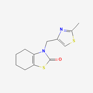 molecular formula C12H14N2OS2 B7573655 3-[(2-Methyl-1,3-thiazol-4-yl)methyl]-4,5,6,7-tetrahydro-1,3-benzothiazol-2-one 