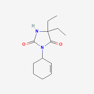 3-Cyclohex-2-en-1-yl-5,5-diethylimidazolidine-2,4-dione