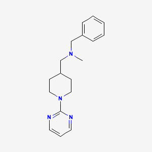 molecular formula C18H24N4 B7573768 N-benzyl-N-methyl-1-(1-pyrimidin-2-ylpiperidin-4-yl)methanamine 