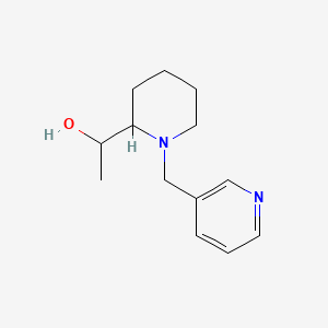 molecular formula C13H20N2O B7573782 1-[1-(Pyridin-3-ylmethyl)piperidin-2-yl]ethanol 