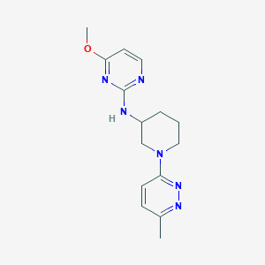 molecular formula C15H20N6O B7574139 4-methoxy-N-[1-(6-methylpyridazin-3-yl)piperidin-3-yl]pyrimidin-2-amine 